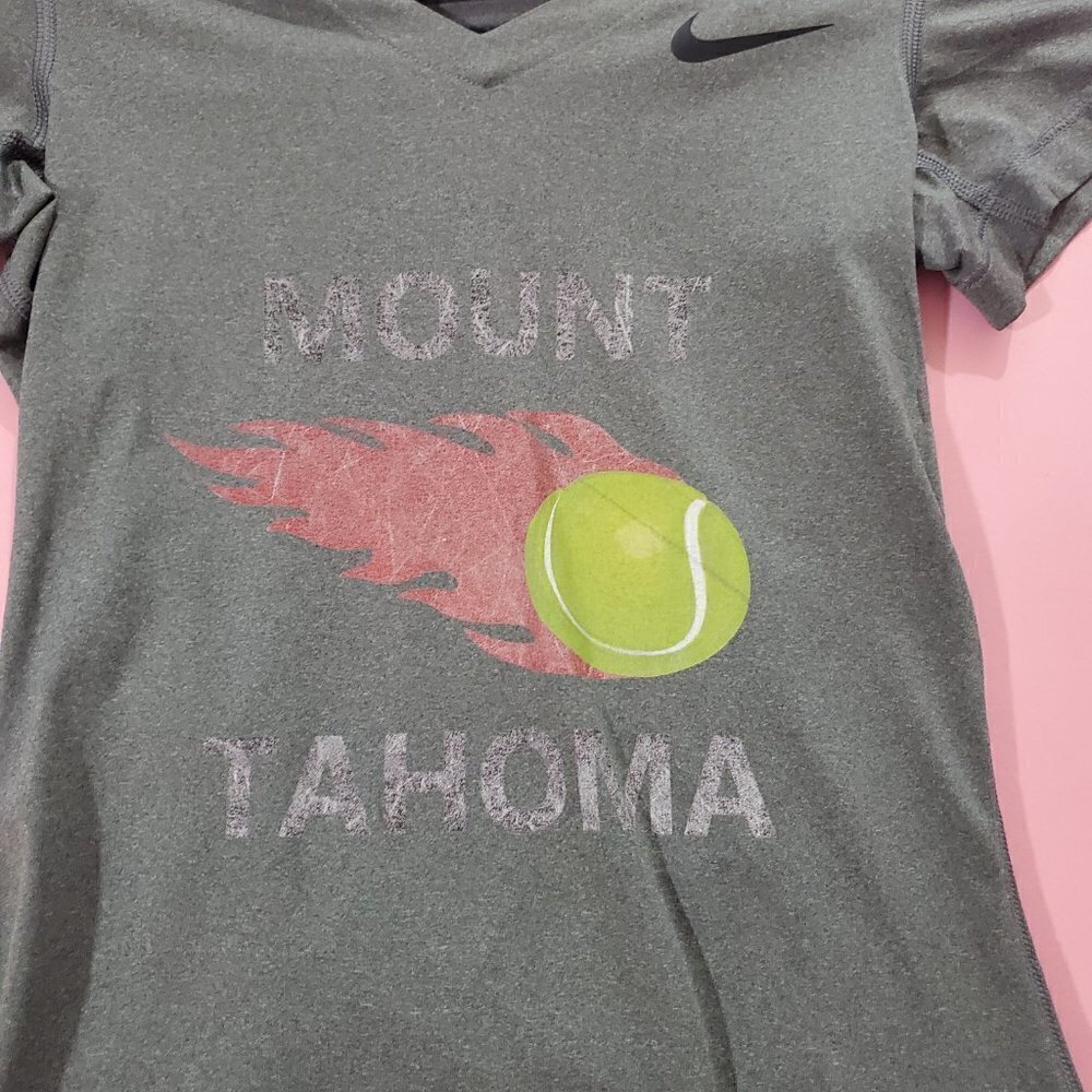 🎾 Nike Pro Tennis Mount Tahoma Ramirez Work Out Short Sleeve Shirt 🎾 - Picture 2 of 6